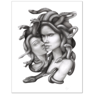 Medusa and Her Lover - 8.5 x 11